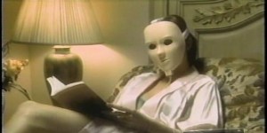 The Rejuvenique Electric Facial Mask. Just plug it into the wall , and it will do wonders for your face—like make you look like Jason from Friday the 13th.
